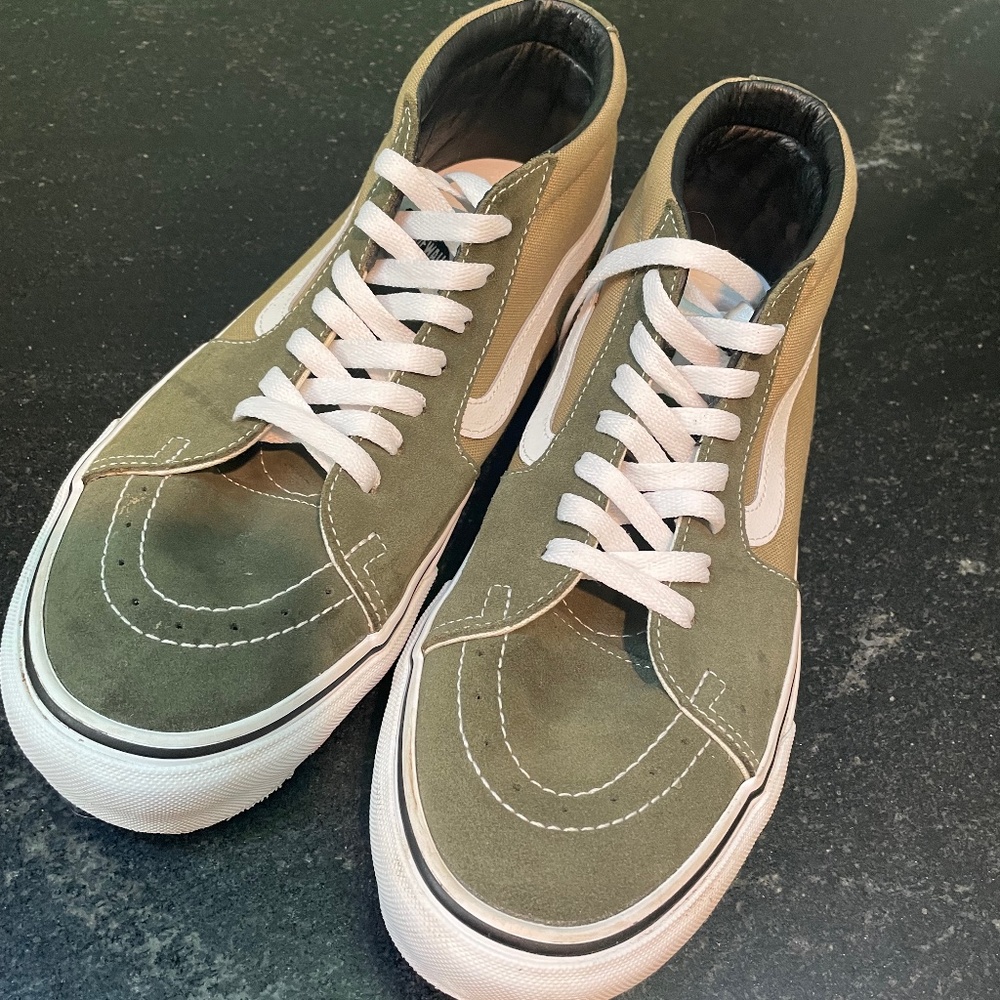 Vans Mens Vault sk-8-mid LX JJJJound Green-mens 10.5
